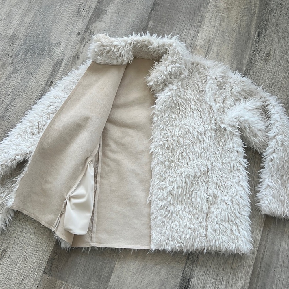 Michael Stars reversible, suede, and Sherpa jacket
